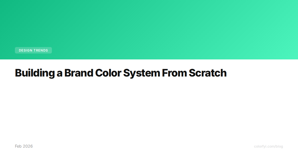 Créer un système de couleurs de marque de A à Z