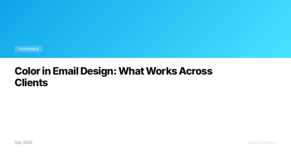 La couleur dans le design d'e-mails : ce qui fonctionne selon les clients