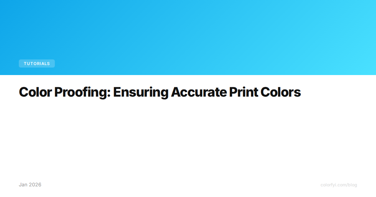 Épreuvage des couleurs : garantir une reproduction fidèle à l'impression