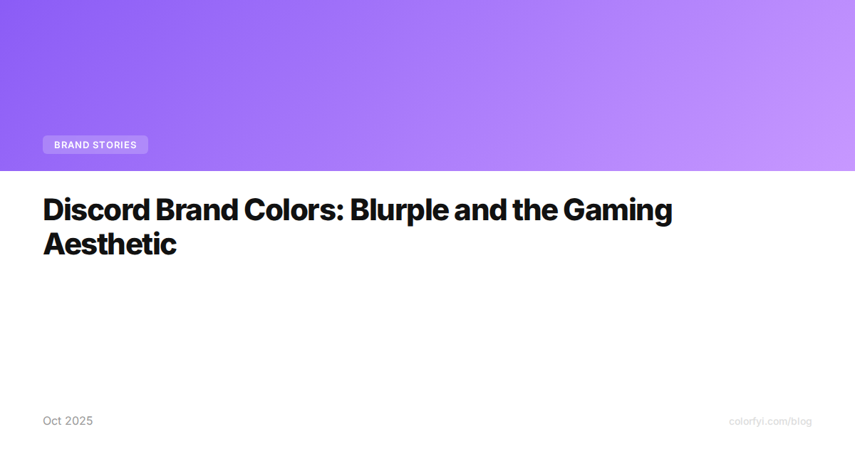 Couleurs de marque Discord : le Blurple et l'esthétique gaming