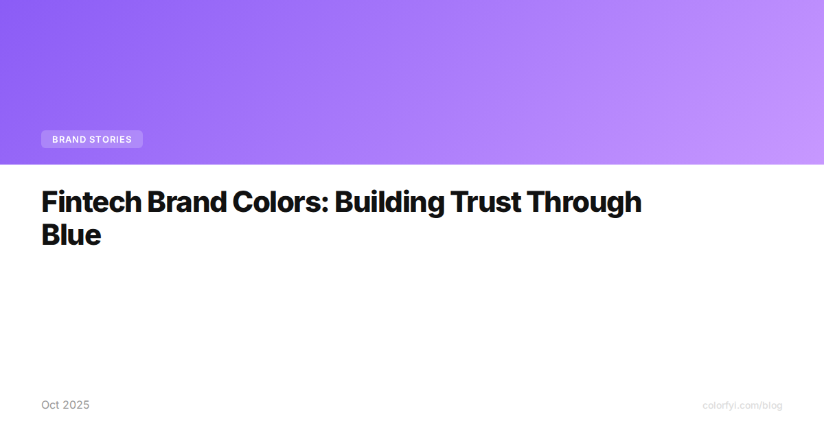Couleurs des marques fintech : bâtir la confiance par le bleu