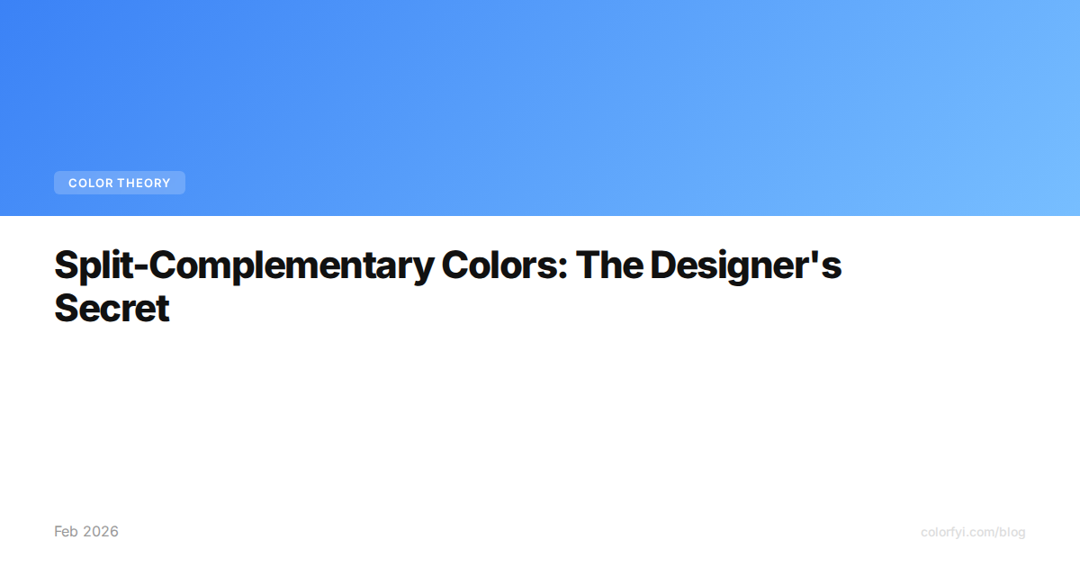 Les couleurs split-complémentaires : le secret des designers