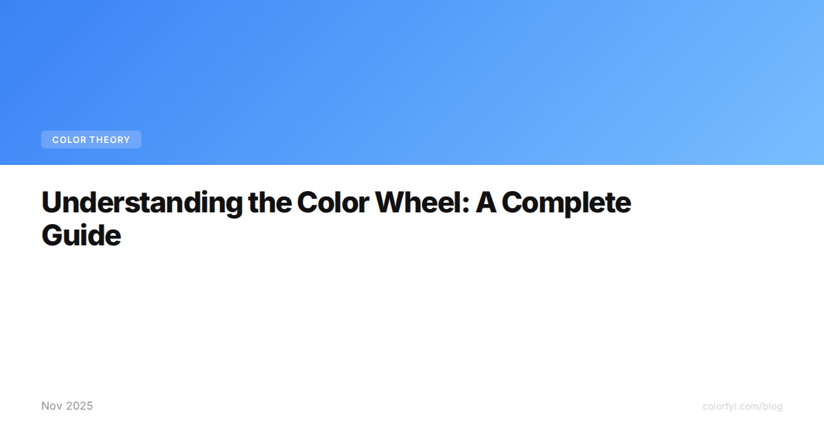 Comprendre la roue chromatique : un guide complet